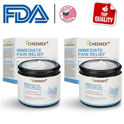 ✅FDA Certified :  Cheemex® Magnesium Pain Healing Bone Cream ( Treatment for arthritis, neuropathyy, rheumatic diseases, sports injuries, twitches and muscle spasms)