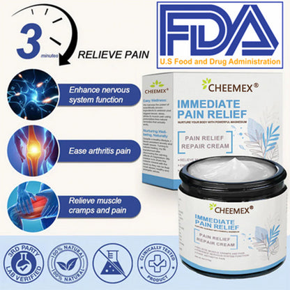 ✅FDA Certified :  Cheemex® Magnesium Pain Healing Bone Cream ( Treatment for arthritis, neuropathyy, rheumatic diseases, sports injuries, twitches and muscle spasms)