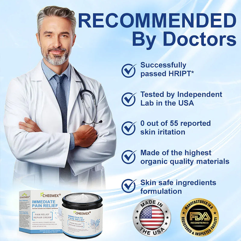 ✅FDA Certified :  Cheemex® Magnesium Pain Healing Bone Cream ( Treatment for arthritis, neuropathyy, rheumatic diseases, sports injuries, twitches and muscle spasms)